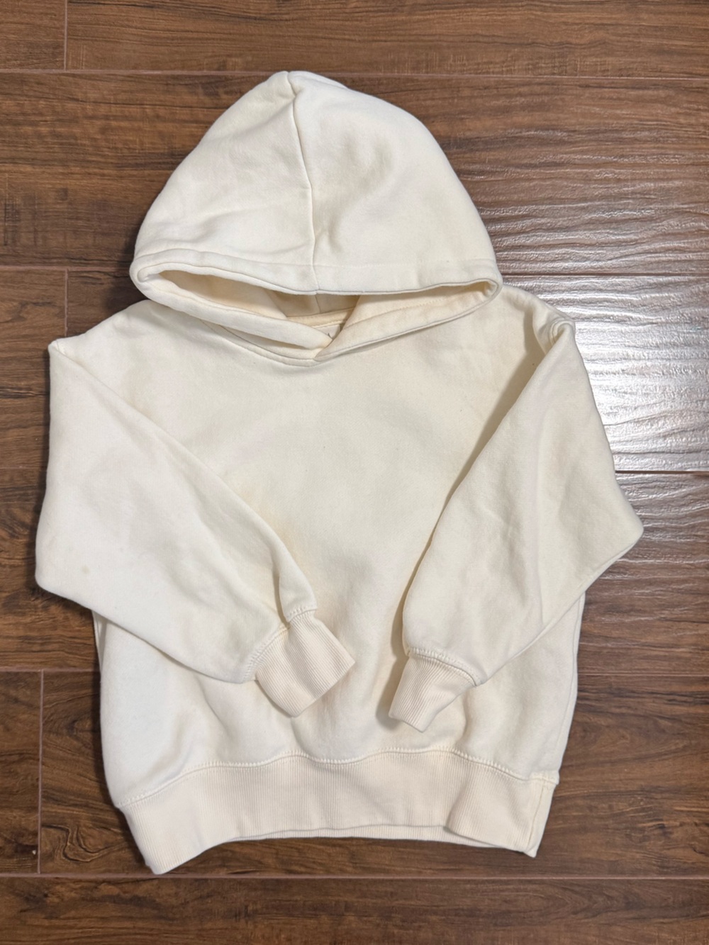 Zara Off-White Kidβs Hooded Sweatshirt